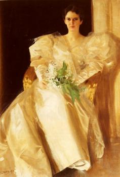 安德斯 左恩 Portrait Of Mrs Eben Richards 安德斯 左恩 Portrait Of Mrs Eben Richards